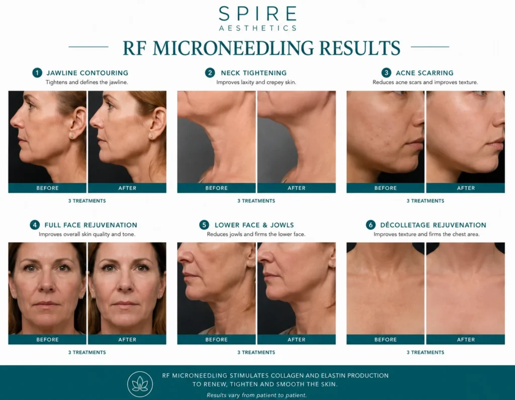 RF Microneedling Skin tightening Nottingham results
