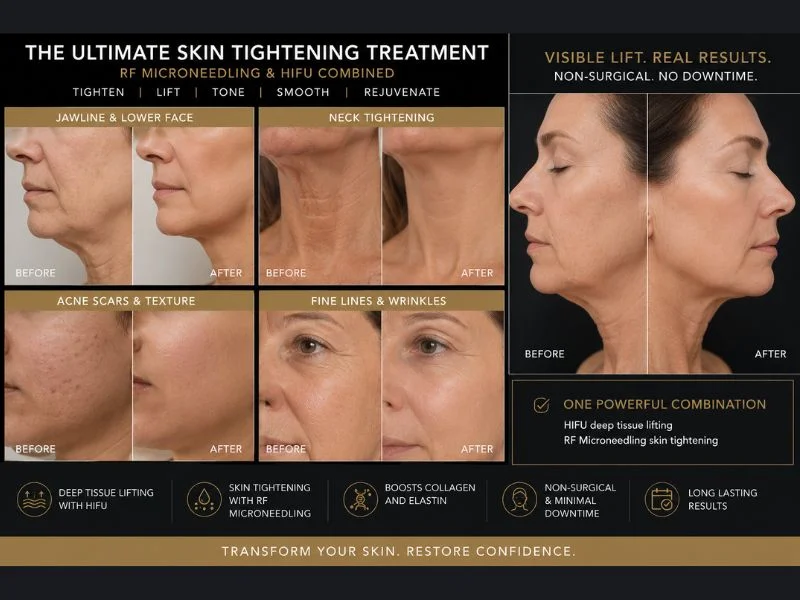 Results of combined treatment for the ultimate skin tightening treatment Nottingham