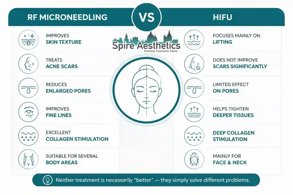 RF Microneedling vs HIFU: Which Treatment Gives Better Results Nottingham?